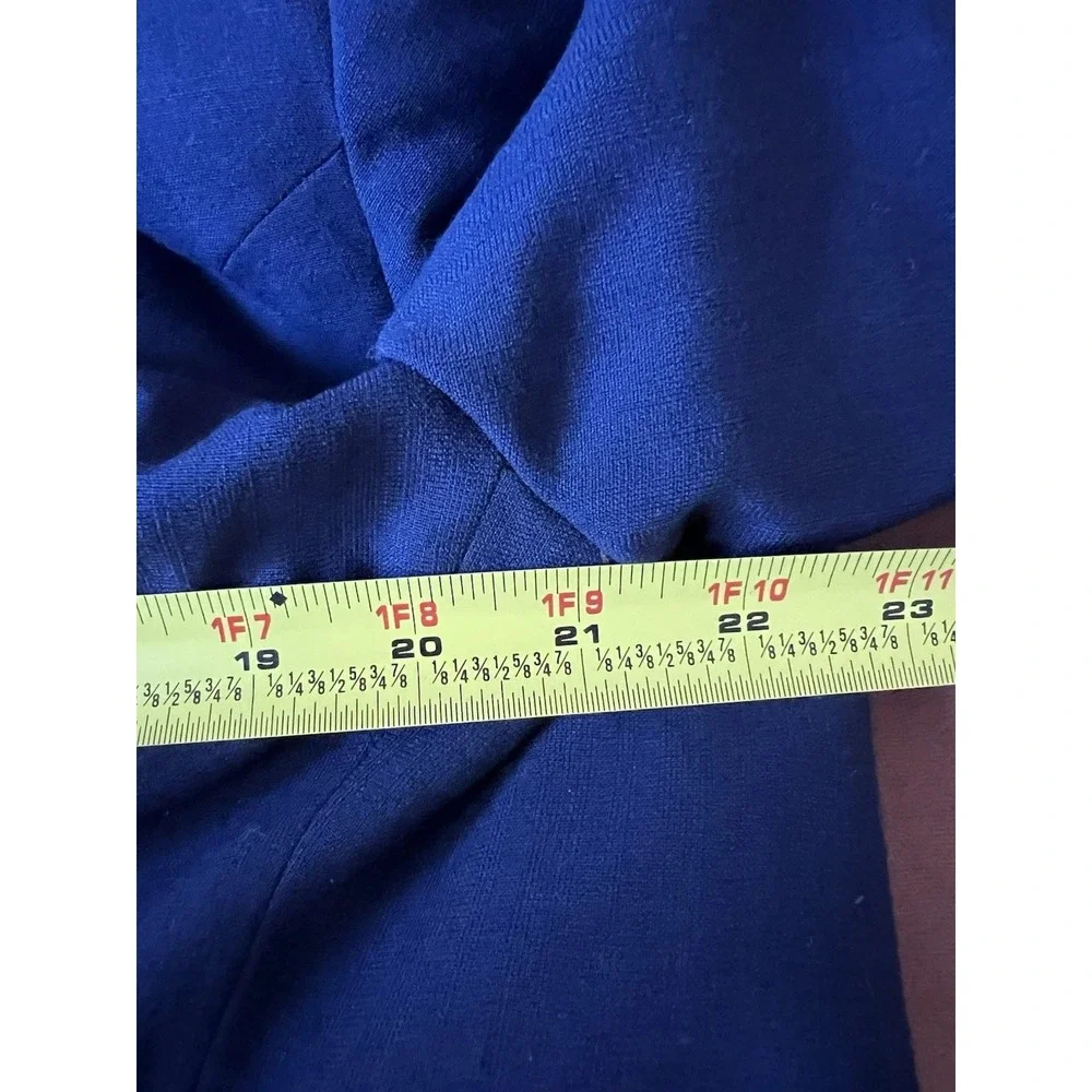 Vintage Royal Blue Tailcoat Formal Evening Jacket Black Satin Lapel Costume